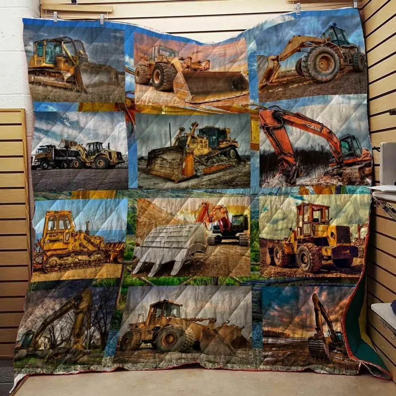 Cool Tool Of Heavy Equipment Operator Blanket Th1707 Quilt and Home Decor
