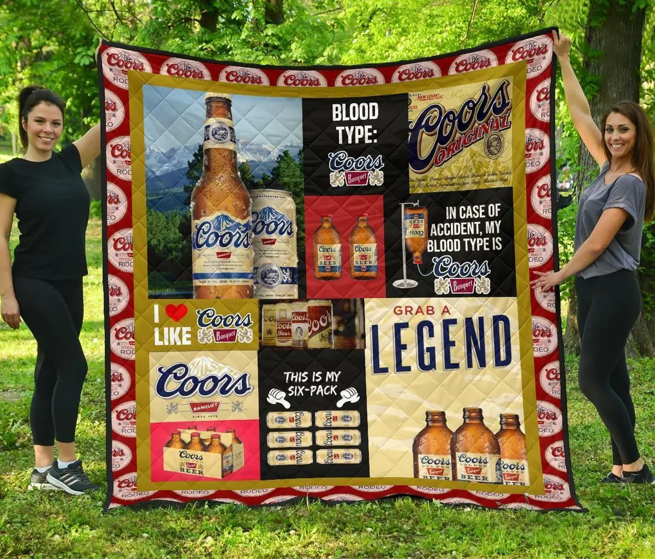 Coors Banquet Funny Gift For Beer Lover Quilt and Home Decor