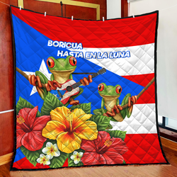 Coqui Puerto Rico Quilt Blanket MH24032101 and Home Decor