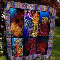 Coral Reef P060402 Quilt Blanket  Quilt and Home Decor