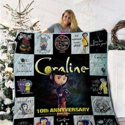 Coraline Quilt Blanket 02212 and Home Decor