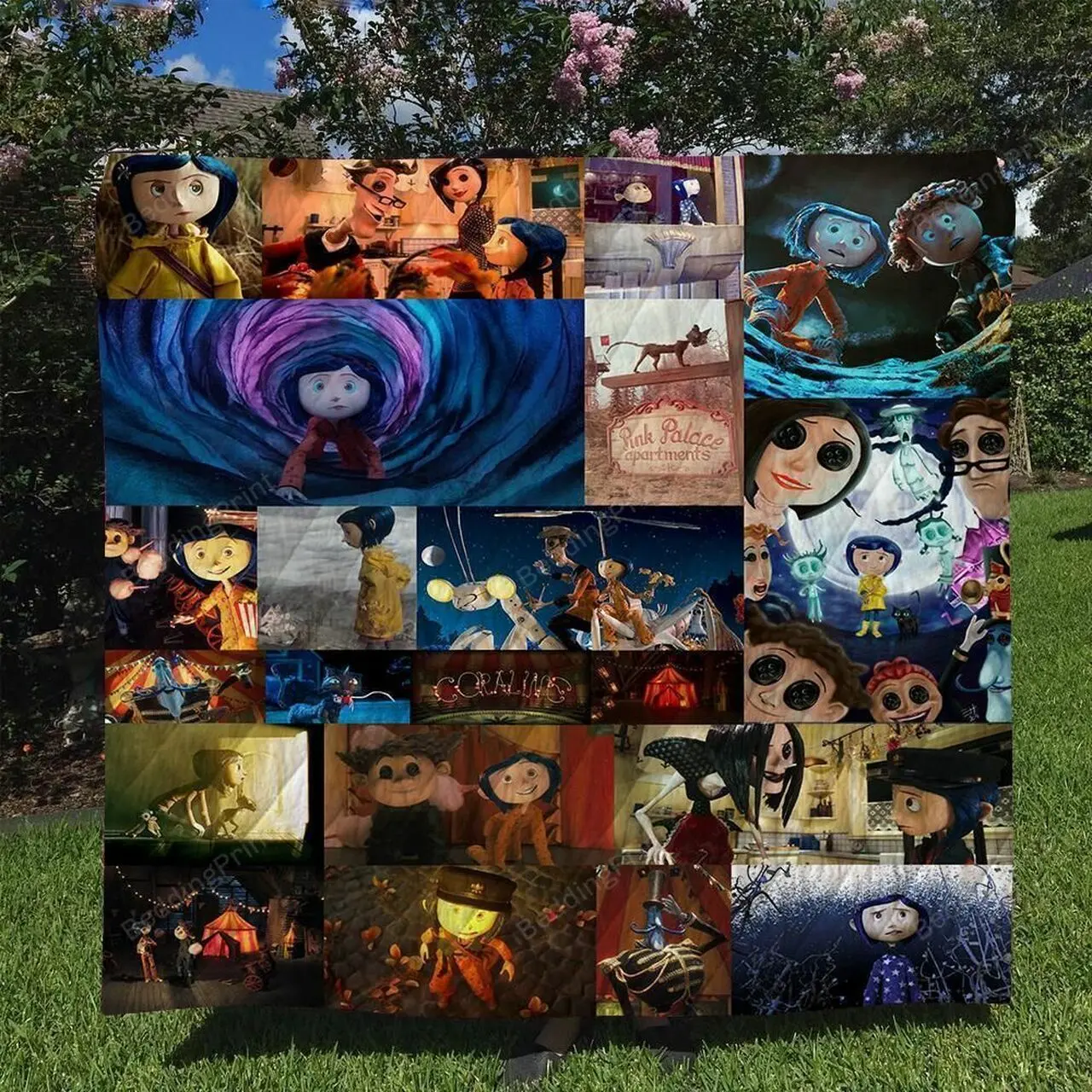Coraline Quilts Blanket For Fans and Home Decor