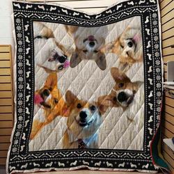 Corgi 03 Blanket Th10072019 Quilt and Home Decor