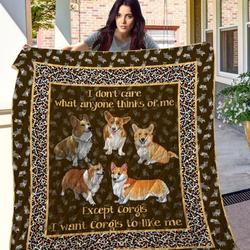 Corgi 09 Ndq0446 Quilt  Quilt and Home Decor