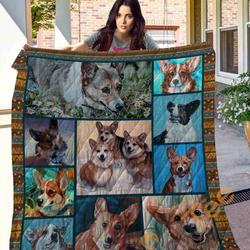 Corgi 10 Blanket TH10072019 Quilt and Home Decor