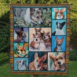 Corgi 10 Tlq0025 Quilt  Quilt and Home Decor