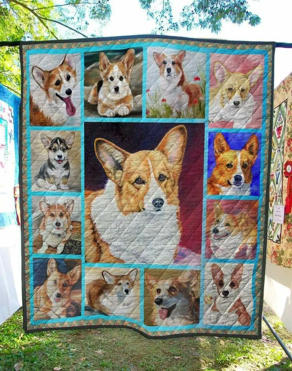 Corgi Ah Quilt Derqfo and Home Decor