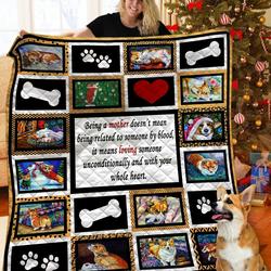 Corgi Christmas Bbb051144Nb Quilt Blanket and Home Decor
