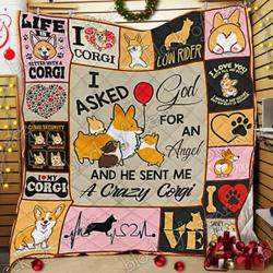 Corgi Cl14100140Mdq Quilt Blanket and Home Decor