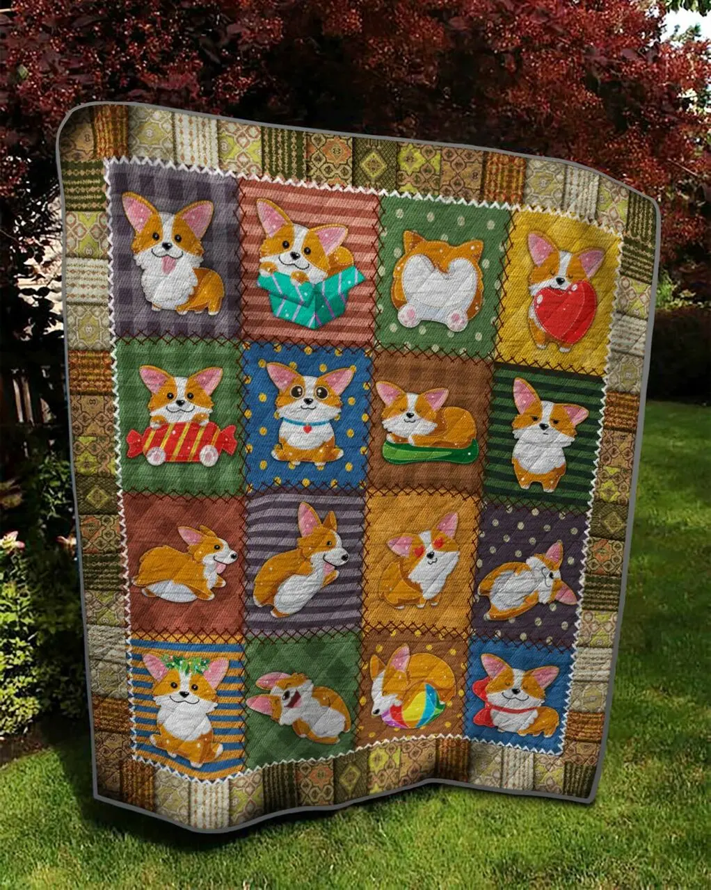 Corgi Corgi Is My Life Quilt Blanket Dhc04011529Dd and Home Decor