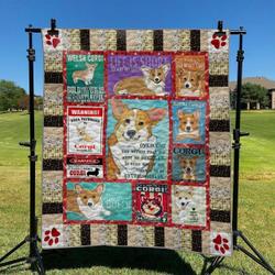 Corgi Dog DHCCNA0909 Quilt Blanket and Home Decor