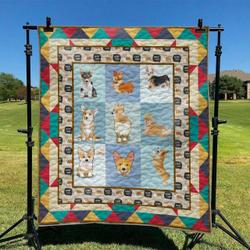 Corgi Dog Hur Quilt Cysiiu and Home Decor