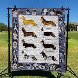 Corgi Dog Td2709265 Quilt Blanket and Home Decor