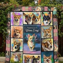 Corgi Happiness Is A Warm Corgi Quilt Blanket Dhc03011385Dd and Home Decor