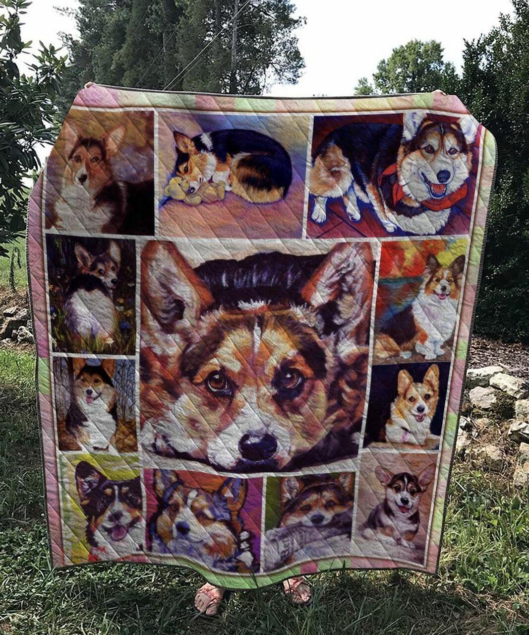 Corgi I See You Quilt Blanket Dhc03011418Dd and Home Decor