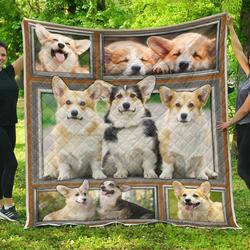 Corgi La Na La Quilt Blanket Christmas Christmas Gifts Merry Christmas Holiday Gifts Gift Dhc03011687Dd and Home Decor