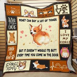 Corgi Quilt Blanket ABC07112409 and Home Decor