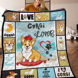 Corgi Quilt Blanket C9B160331TY and Home Decor