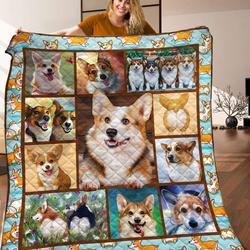 Corgi Quilt Blanket C9B240307TA and Home Decor