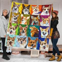Corgi Quilt Blanket Dhc09121475Dd and Home Decor