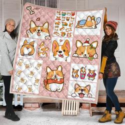Corgi Quilt Blanket Dhc09121537Dd and Home Decor
