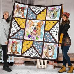 Corgi Quilt Blanket Dhc09121546Dd and Home Decor