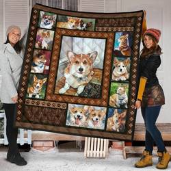 Corgi Quilt Blanket Dhc09121553Dd and Home Decor