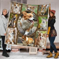 Corgi Quilt Blanket Dhc09121587Dd and Home Decor