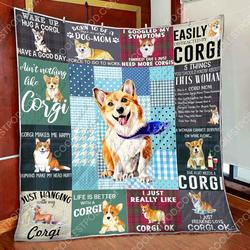 Corgi  Quilt and Home Decor