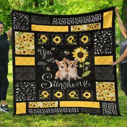 Corgi Quilt  Qt203Pa  Quilt and Home Decor