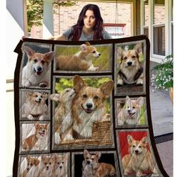 Corgi The Precious Time Quilt Blanket Dhc020120262Td and Home Decor