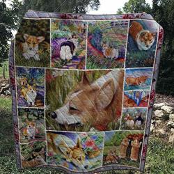 Corgi Wanna Live Forever With You Quilt Blanket Dhc03011417Dd and Home Decor