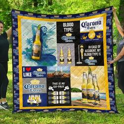 Corona Extra Funny Gift For Beer Lover Quilt and Home Decor