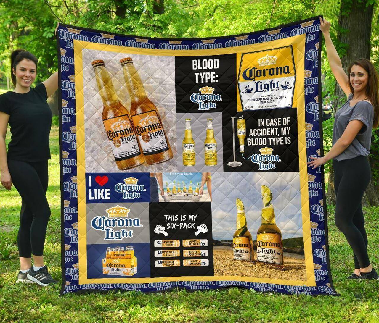 Corona Light Funny Gift For Beer Lover Quilt and Home Decor