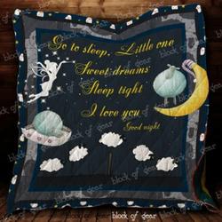 Counting Sheep Good Night My Little One Cl2100113Mdq Quilt Blanket and Home Decor