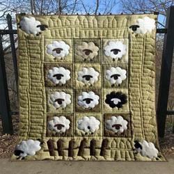 Counting Sheep Quilt Blanket No96  Quilt and Home Decor