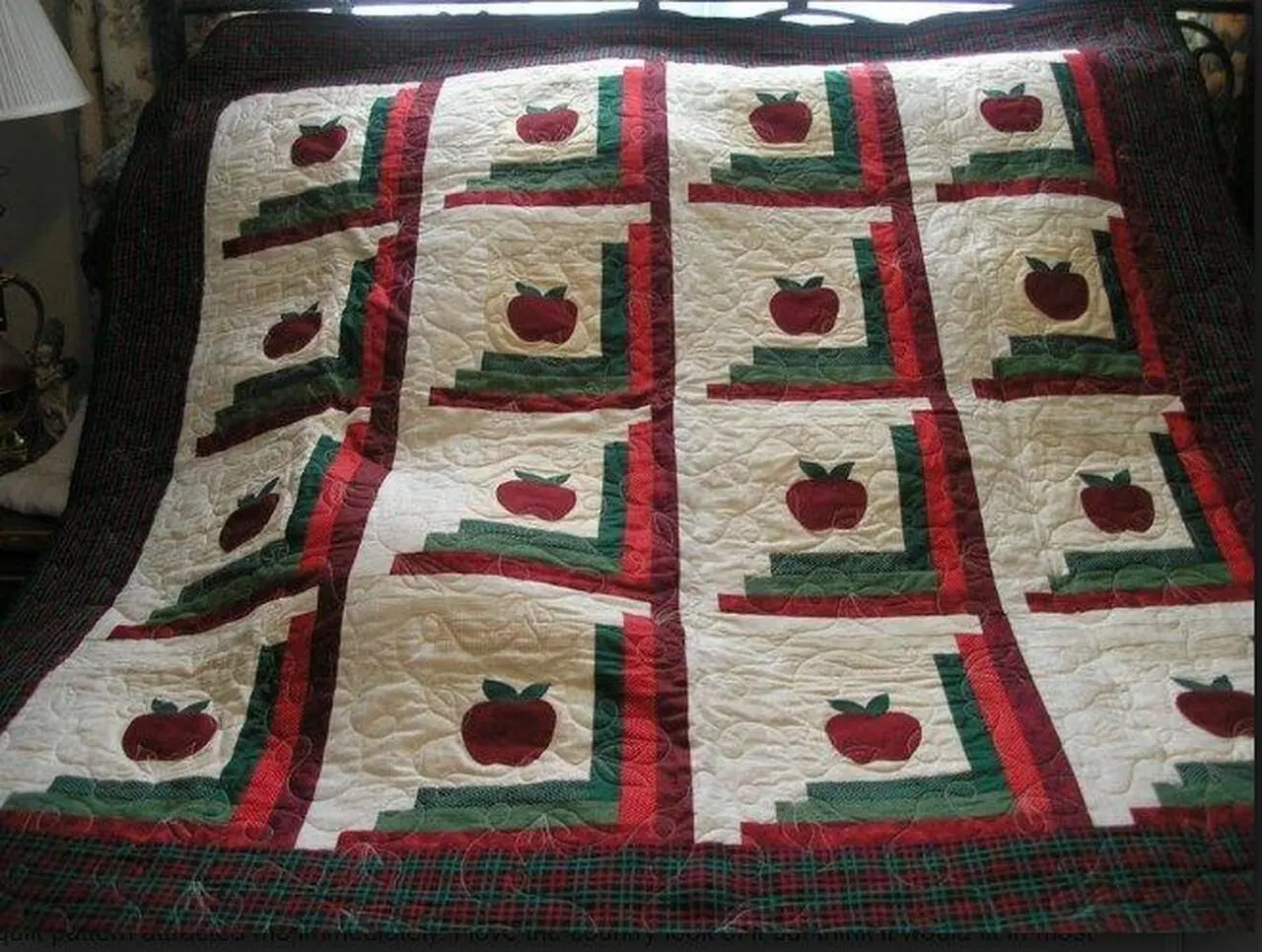 Country Apples Cla2210153Q Quilt Blanket and Home Decor