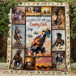 Country Girl S Horse Blanket Kc1507 Quilt and Home Decor