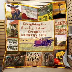 Country Life Quilt Blanket ABC07113834 and Home Decor