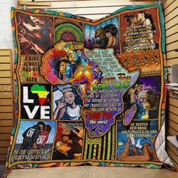 Couple African Cl18100170Mdq Quilt Blanket and Home Decor