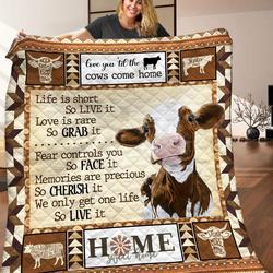 Cow Aaa2610201Ta Quilt Blanket and Home Decor