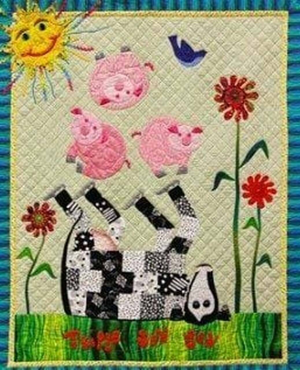 Cow And Pigs Cla1710114Q Quilt Blanket and Home Decor