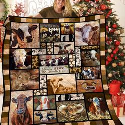 Cow Bbb0611100Mh Quilt Blanket and Home Decor