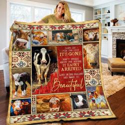 Cow Bbb1510202Dd Quilt Blanket and Home Decor