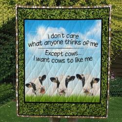 Cow Cl14100161Mdq Quilt Blanket and Home Decor