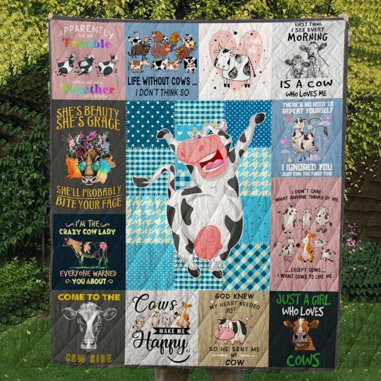 Cow Hur Quilt Cysipl and Home Decor
