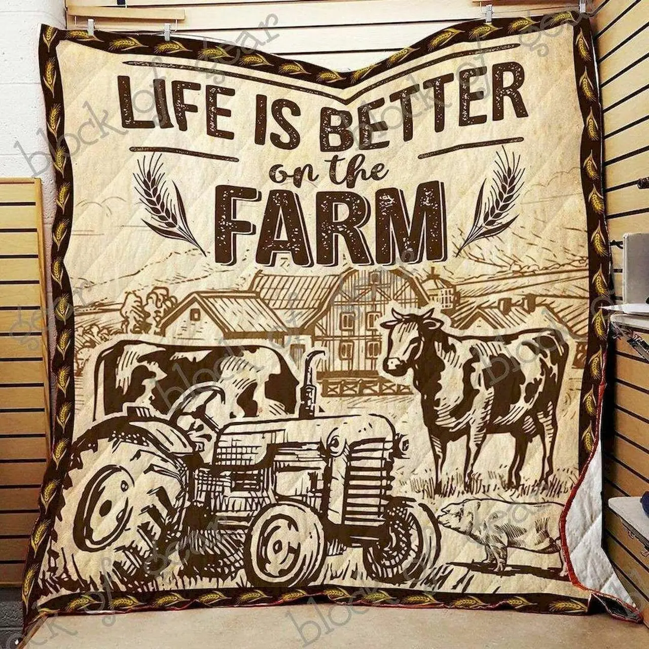 Cow Hur Quilt il and Home Decor