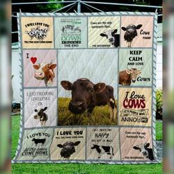 Cow Lovers 13 DHCDHC DT1510 Quilt Blanket and Home Decor