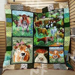 Cow Quilt Blanket Dhc0910252Vt and Home Decor
