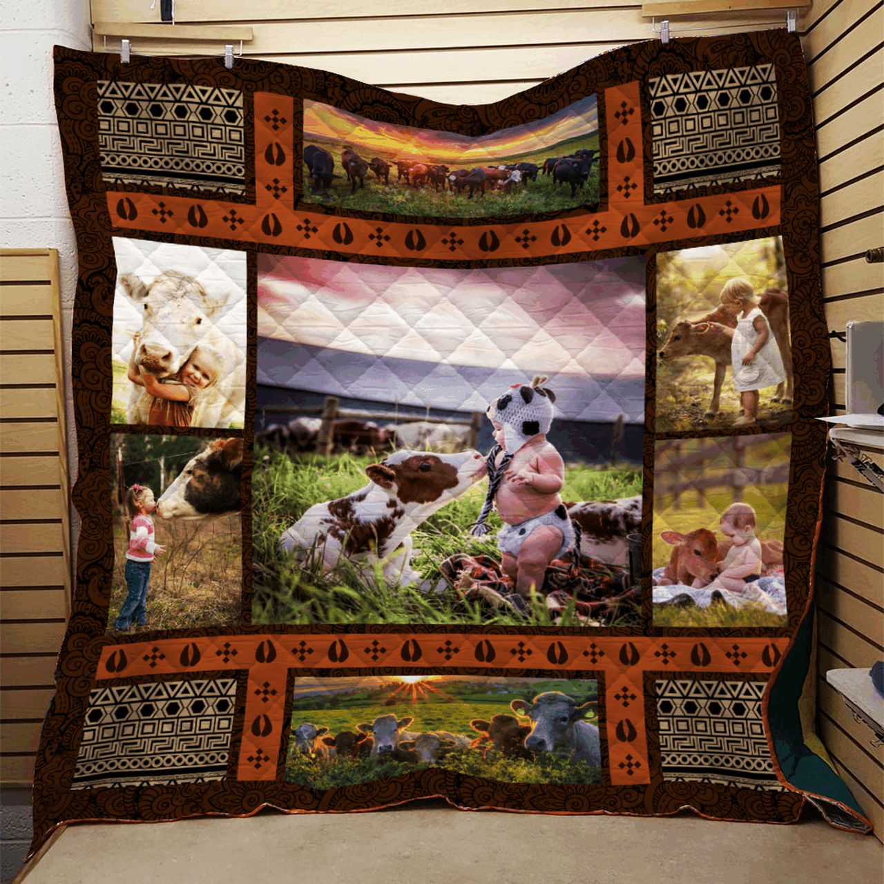 Cow Quilt Blanket Dhc0910530Vt and Home Decor
